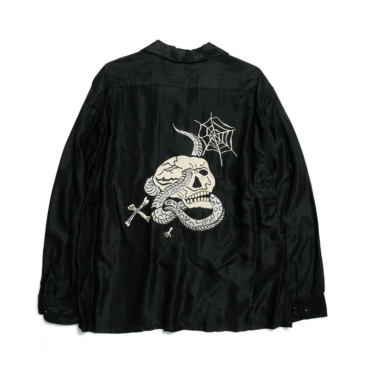 GOLD - ACETATE SUKA(SOUVENIR JACKET) SHIRT - SKULL -GL29340