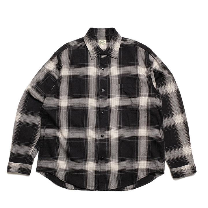 GOLD - SUVIN COTTON FLANNEL PLAID REGULAR COLLAR SHIRT - GL29546
