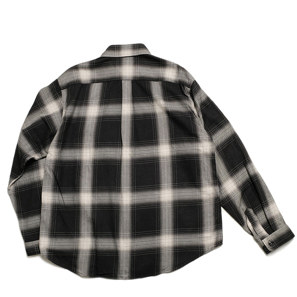 GOLD - SUVIN COTTON FLANNEL PLAID REGULAR COLLAR SHIRT - GL29546