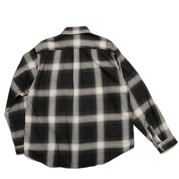 GOLD - SUVIN COTTON FLANNEL PLAID REGULAR COLLAR SHIRT - GL29546