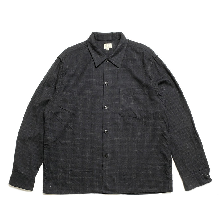 GOLD - Super 120's WOOL CHECK OPEN SHIRT - GL29548