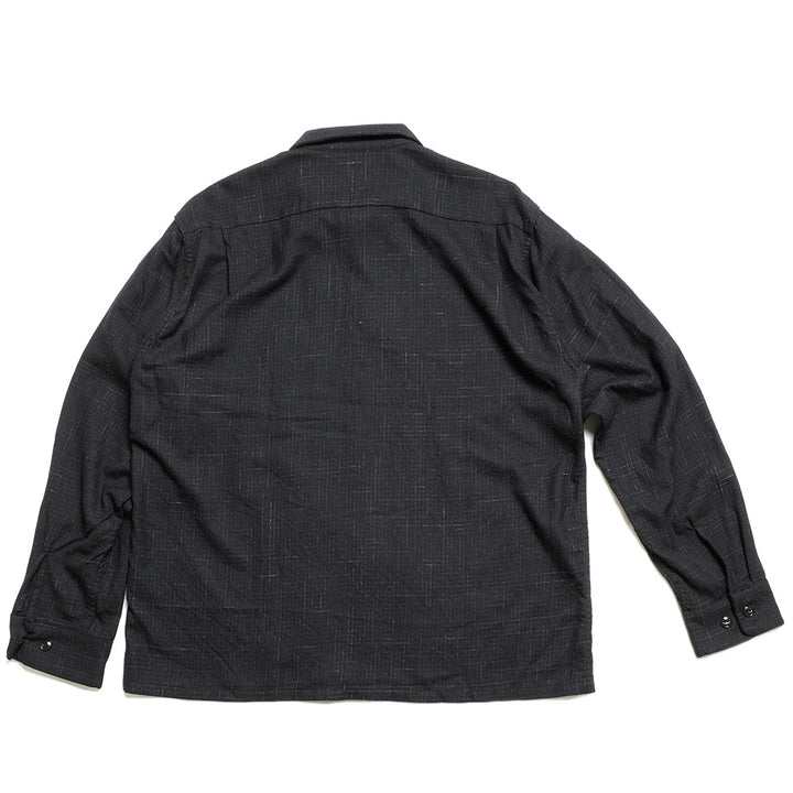 GOLD - Super 120's WOOL CHECK OPEN SHIRT - GL29548