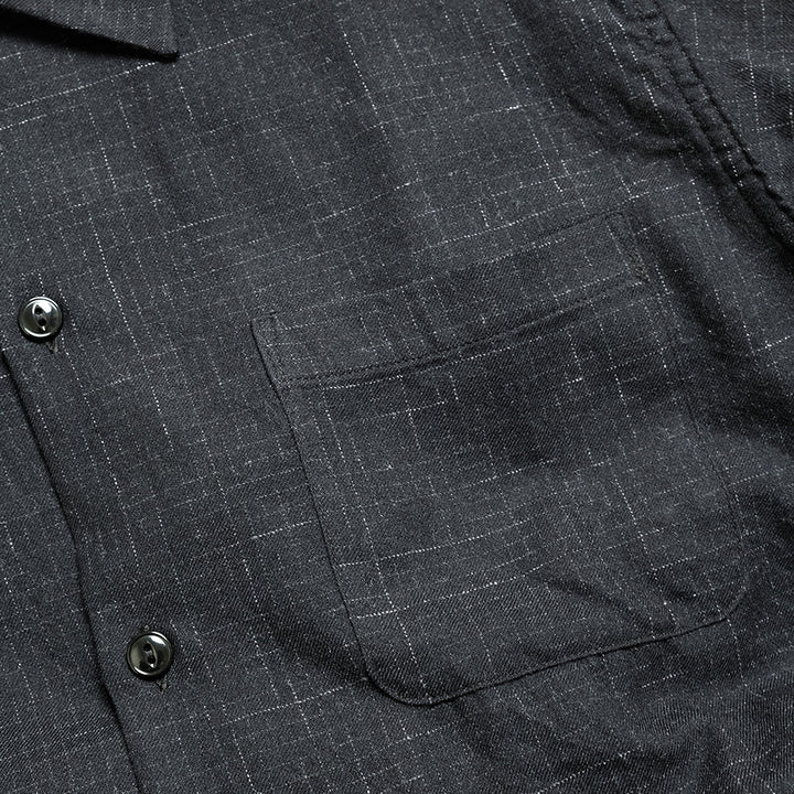 GOLD - Super 120's WOOL CHECK OPEN SHIRT - GL29548