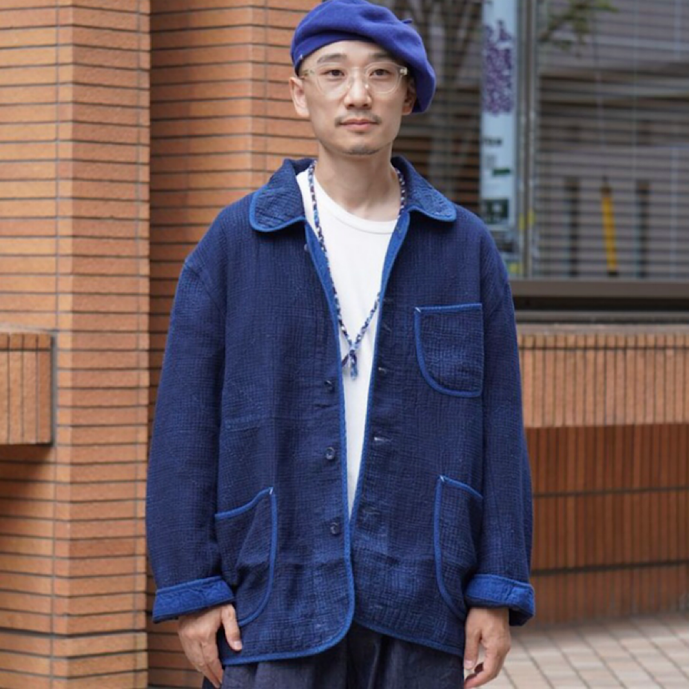 Porter Classic - NEW SASHIKO LIGHT - FRENCH JACKET - WATCH CHAIN Porter Classic - NEW SASHIKO LIGHT - FRENCH JACKET - WATCH CHAIN