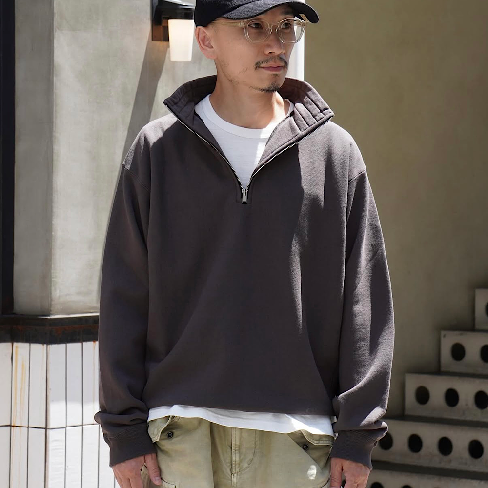 KAPTAIN SUNSHINE - Zipper High Neck Pullover - KS25FCS03