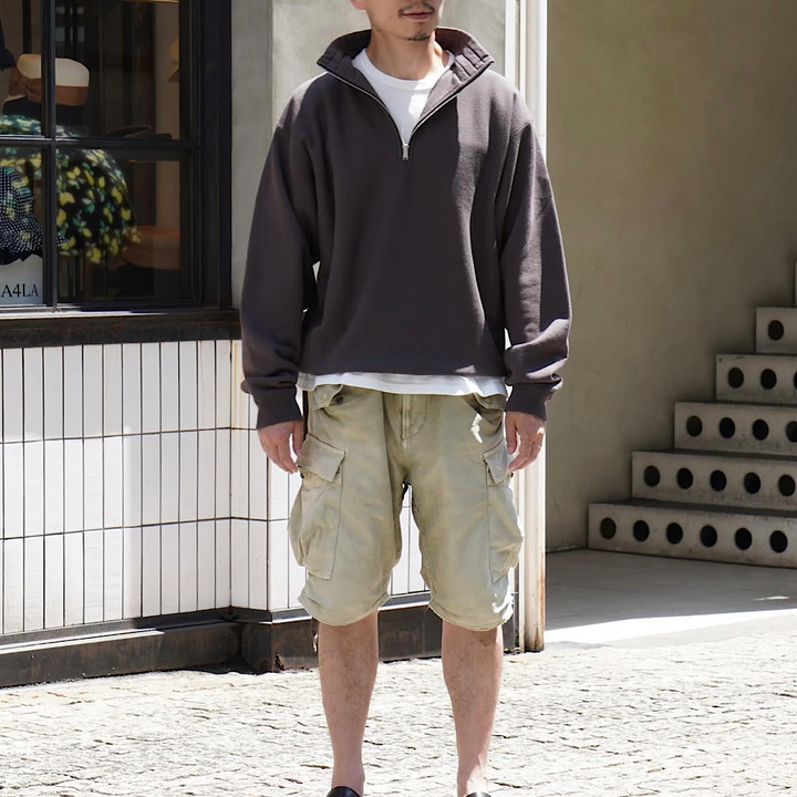 KAPTAIN SUNSHINE - Zipper High Neck Pullover - KS25FCS03