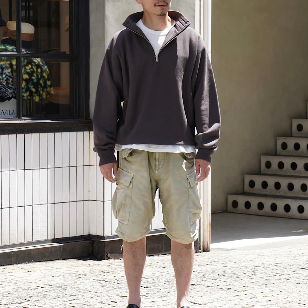 KAPTAIN SUNSHINE - Zipper High Neck Pullover - KS25FCS03 – Sun KAPTAIN SUNSHINE - Zipper High Neck Pullover - KS25FCS03 – Sun