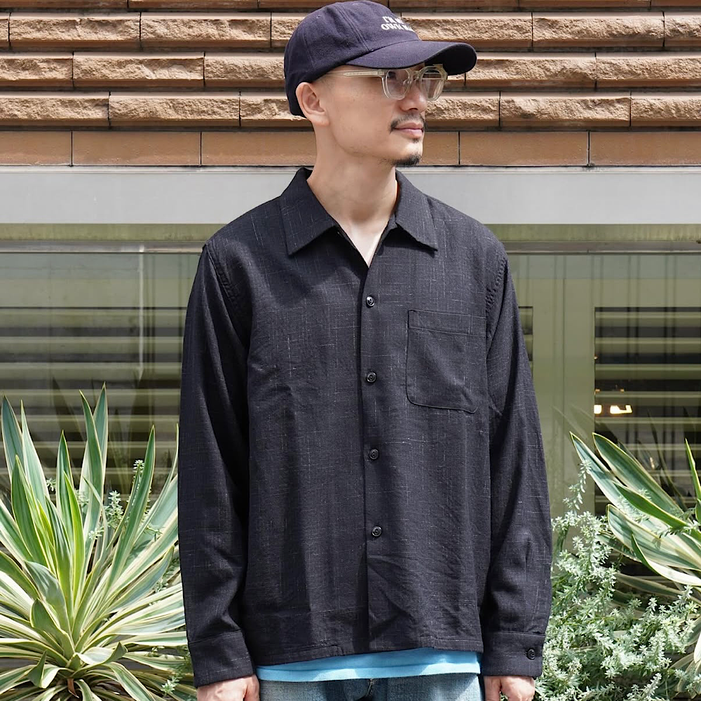 GOLD - Super 120's WOOL CHECK OPEN SHIRT - GL29548