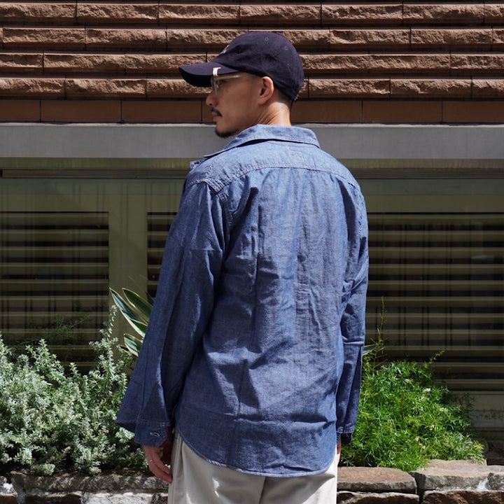 POST O'ALLS - St.Louis - Chambray indigo - 3217-11