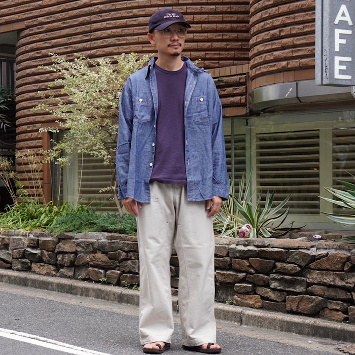 POST O'ALLS - St.Louis - Chambray indigo - 3217-11