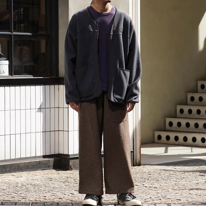 SOUTH2 WEST8 -  String Balloon Pant - Wool Nep Tweed - RW585