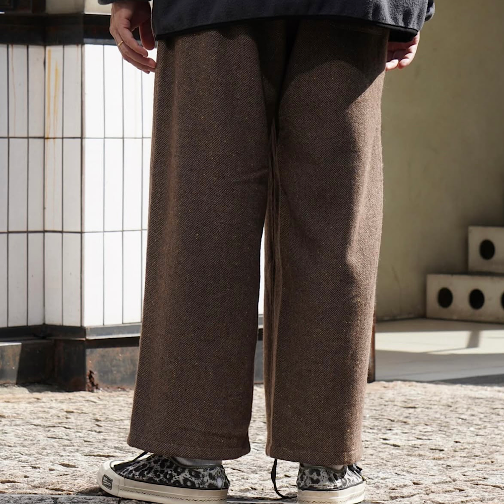 SOUTH2 WEST8 -  String Balloon Pant - Wool Nep Tweed - RW585