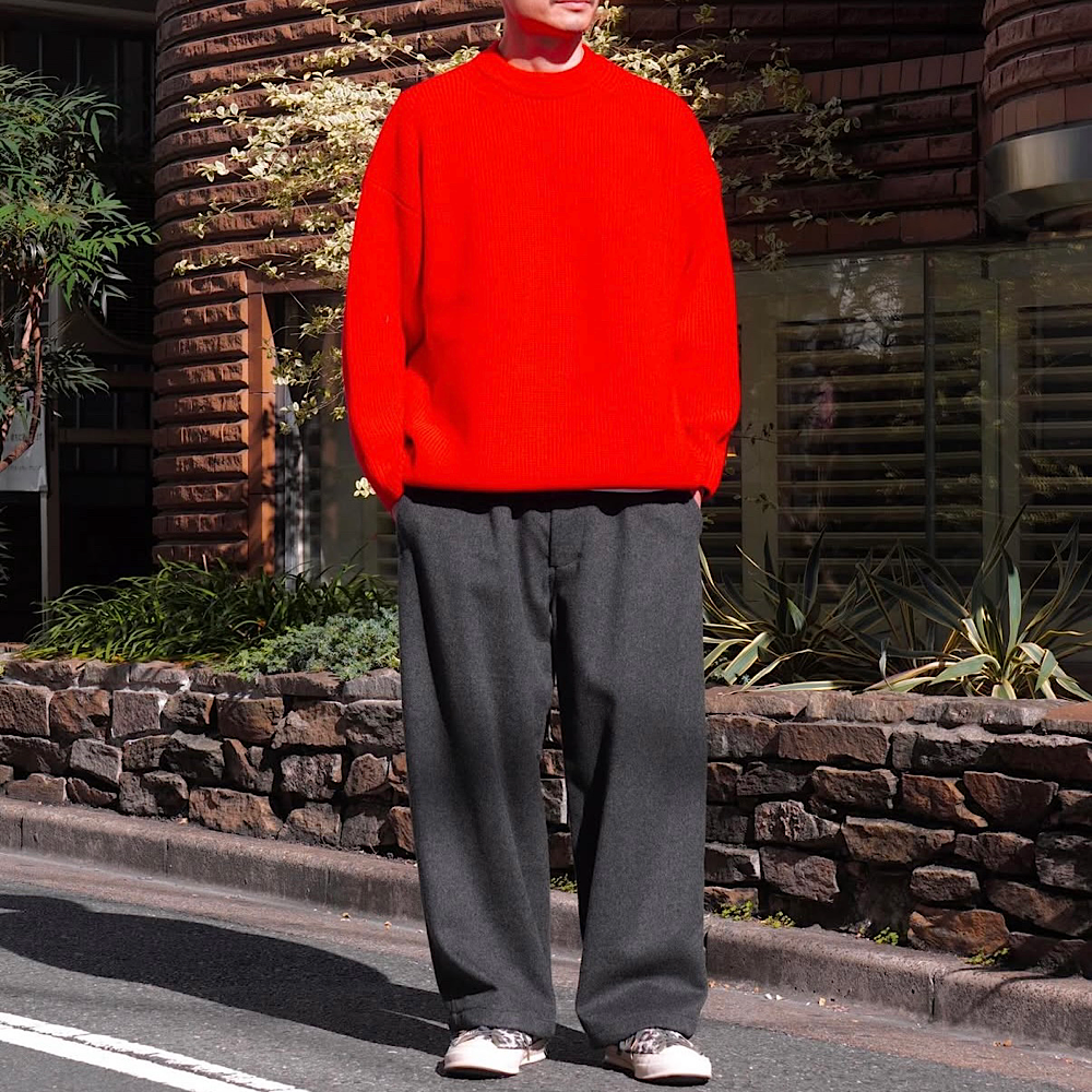 THE DAY - WOOL CASHMERE DRAWSTRING PANTS - D25WS-04001