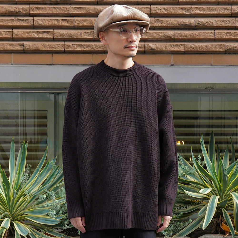 THE DAY - MERINO WOOL CREWNECK KNIT - D25WS-03001
