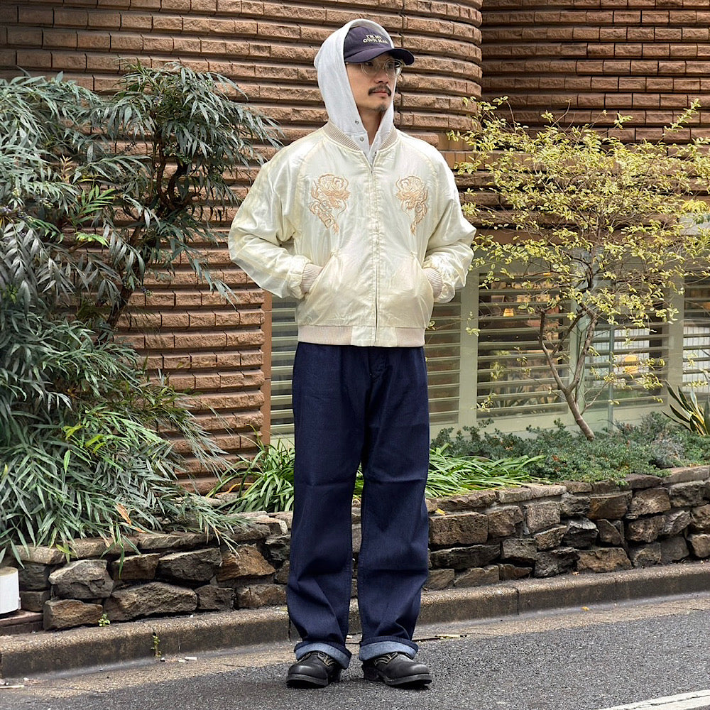 POST O'ALLS - SWEETBEAR Bandtop - 8oz.denim dark indigo - 3327-8DI