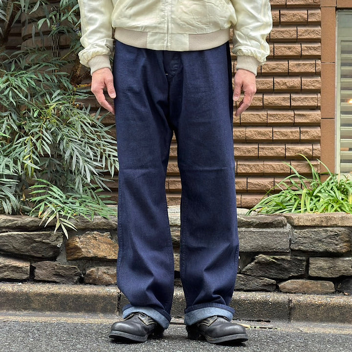 POST O'ALLS - SWEETBEAR Bandtop - 8oz.denim dark indigo - 3327-8DI