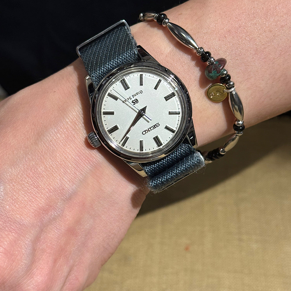 SUN HOUSE - Exclusive】SunKu - Pipe Beads Bracelet - Onyx - SKSH26