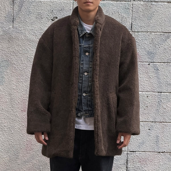 THE DAY - ALPACA WOOL PILE COAT - D26AW-05009