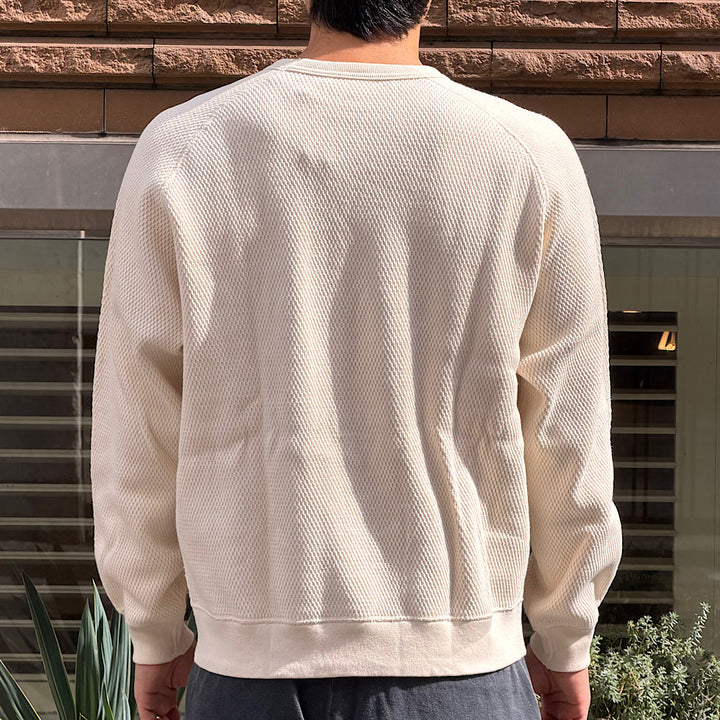 GOLD - HEAVY THERMAL RAGLAN CREW NECK SHIRT - GL69771