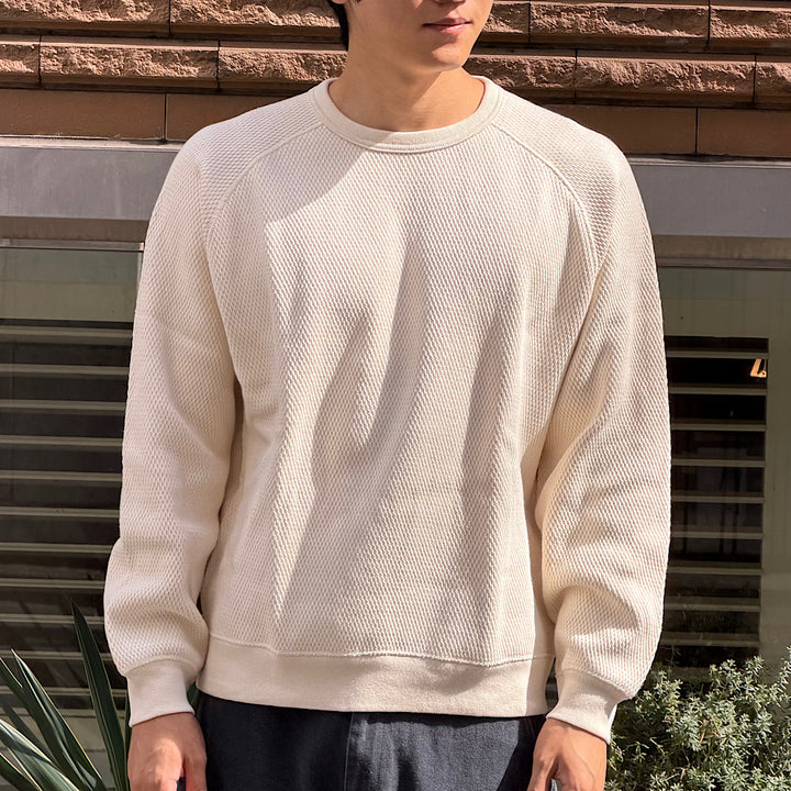 GOLD - HEAVY THERMAL RAGLAN CREW NECK SHIRT - GL69771