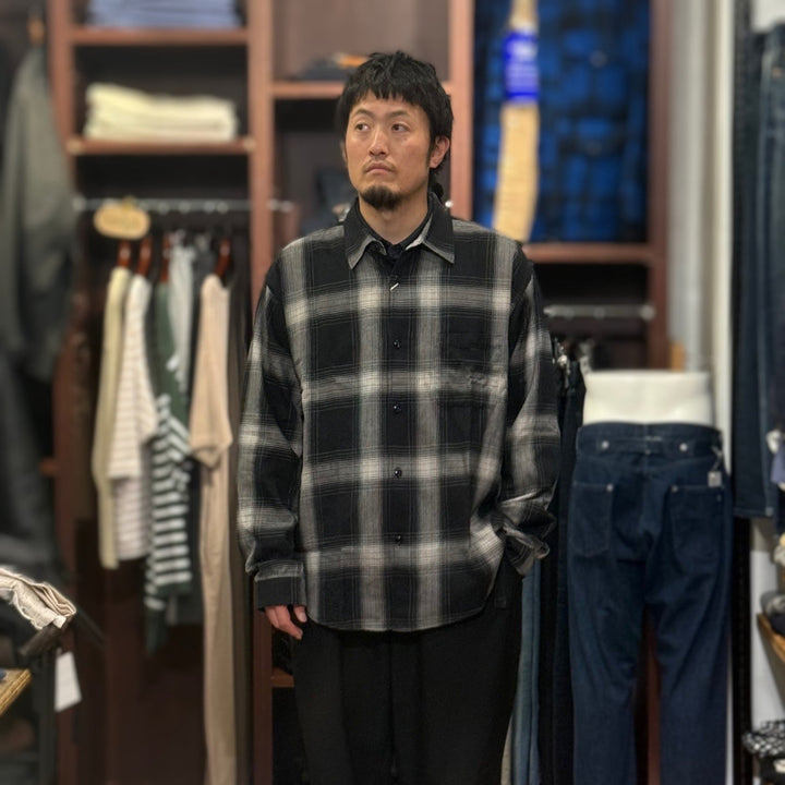 GOLD - SUVIN COTTON FLANNEL PLAID REGULAR COLLAR SHIRT - GL29546