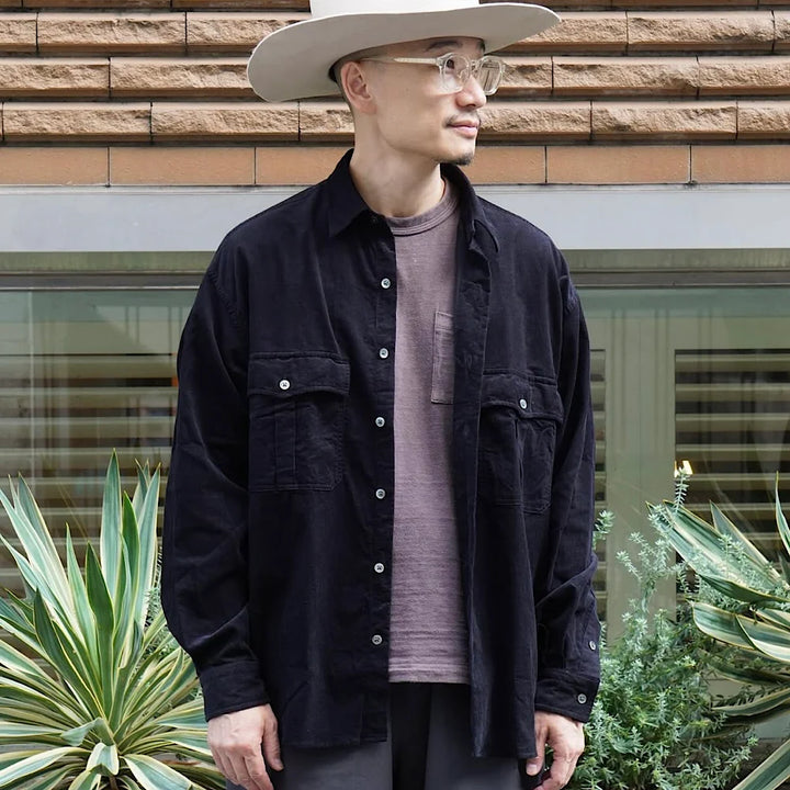 Porter Classic - ROLL UP ORGANIC CORDUROY SHIRT - P-016-3685