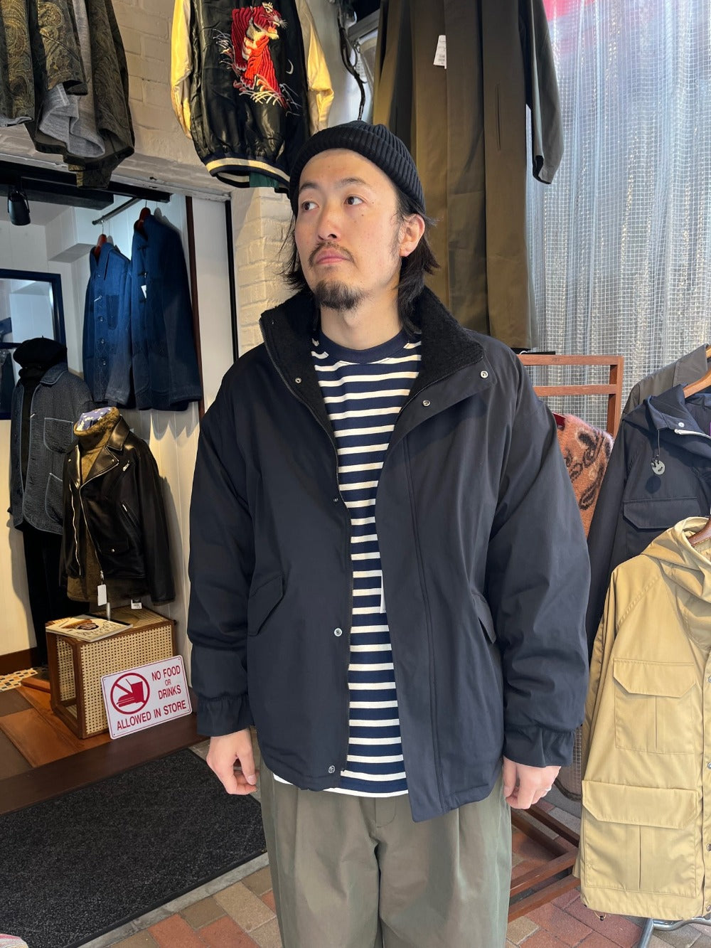 その他ブランド / NYLON STRETCH COMFORTABLE JACKET/3/NVY/D23W-05003 THE DAY - NYLON STRETCH COMFORTABLE JACKET - D23W-05003 – Sun