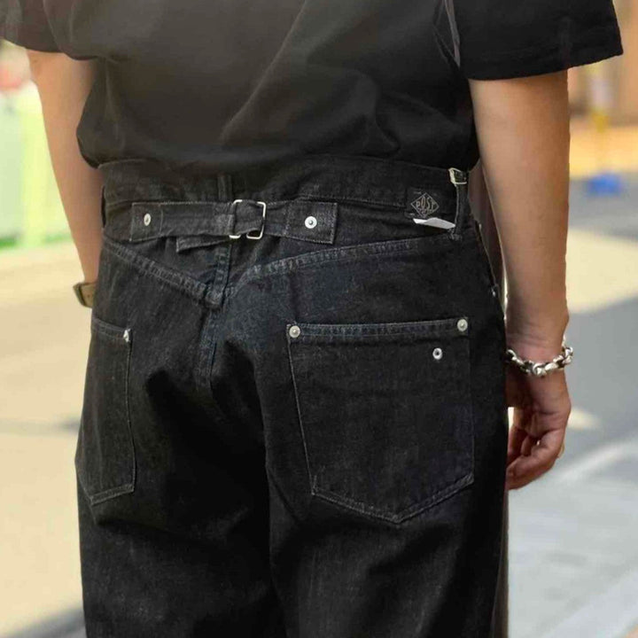 POST O'ALLS - No.10 Five Pocket - 12oz. Denim Black Deep Wash - 3324-12DB