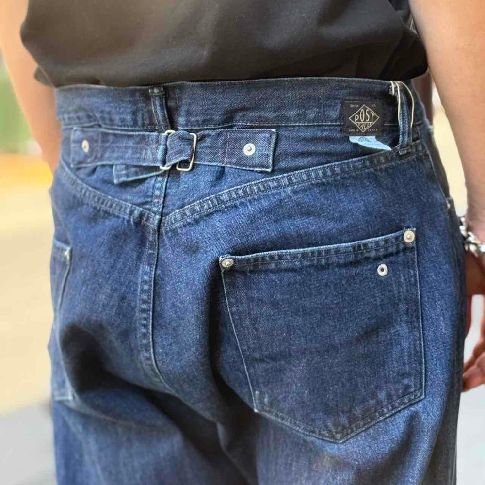 POST O'ALLS - No.10 Five Pocket - 12oz. Denim Indigo Deep Wash - 3324-12DI