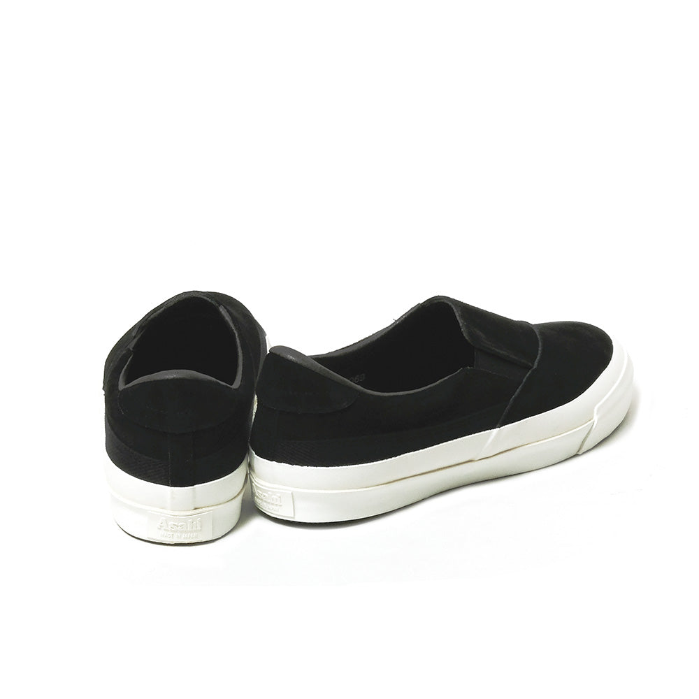 ASAHI - BELTED SLIP-ON SUEDE - Black - KF20692-1