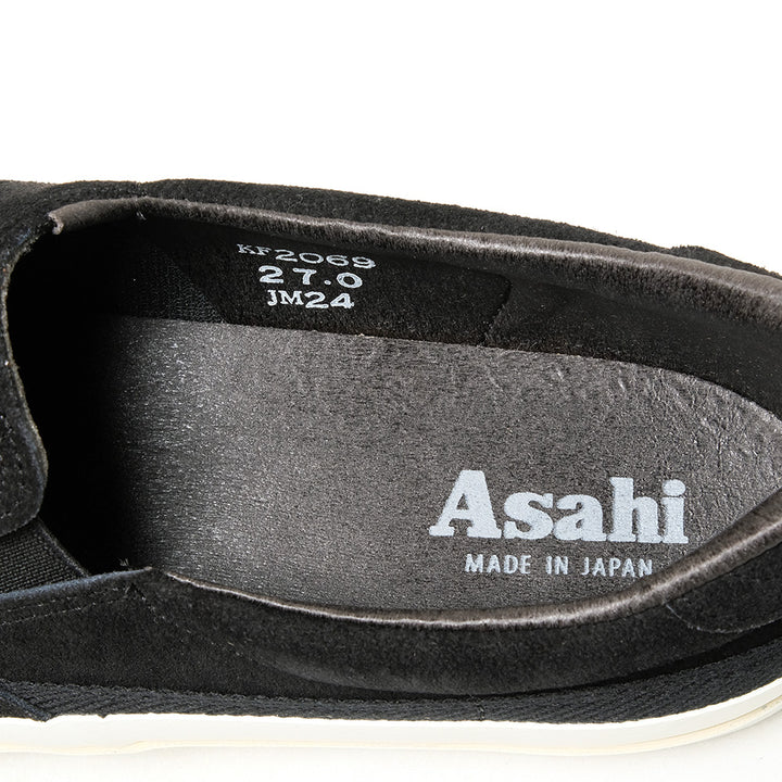 ASAHI - BELTED SLIP-ON SUEDE - Black - KF20692-1