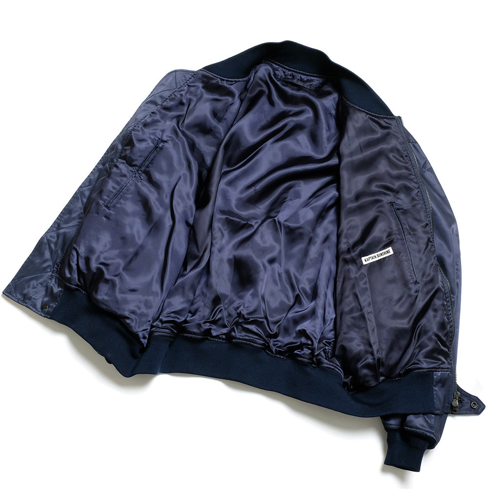 【1/2発売】KAPTAIN SUNSHINE - USA Cotton Satin Flight Jacket - KS25SJK13