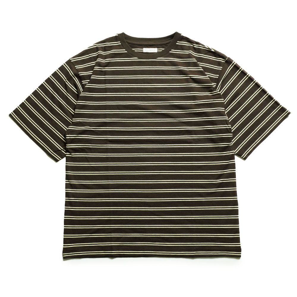 KAPTAIN SUNSHINE - Hard Twisted Stripe Jersey Half-sleeve Tee