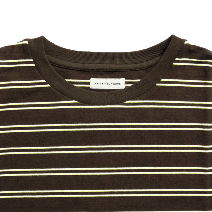 KAPTAIN SUNSHINE - Hard Twisted Stripe Jersey Half-sleeve T-shirt - KS26SCS08