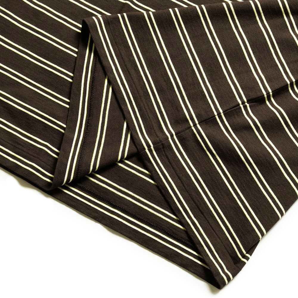 KAPTAIN SUNSHINE - Hard Twisted Stripe Jersey Half-sleeve T-shirt - KS26SCS08
