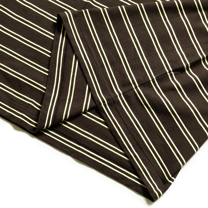 KAPTAIN SUNSHINE - Hard Twisted Stripe Jersey Half-sleeve T-shirt - KS26SCS08