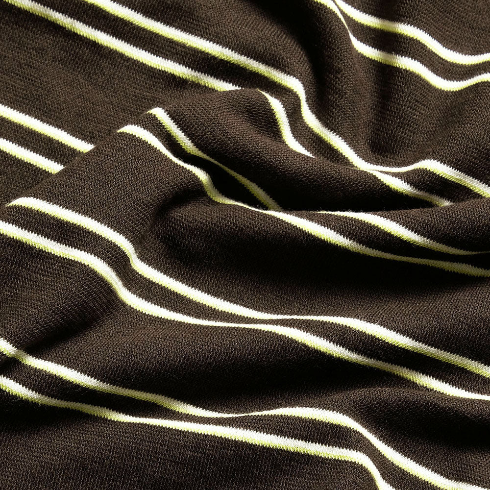 KAPTAIN SUNSHINE - Hard Twisted Stripe Jersey Half-sleeve T-shirt - KS26SCS08
