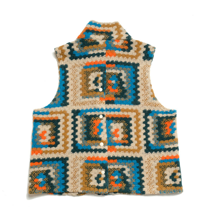 Engineered Garments - High Mock Knit Vest - Crochet Knit - NQ094