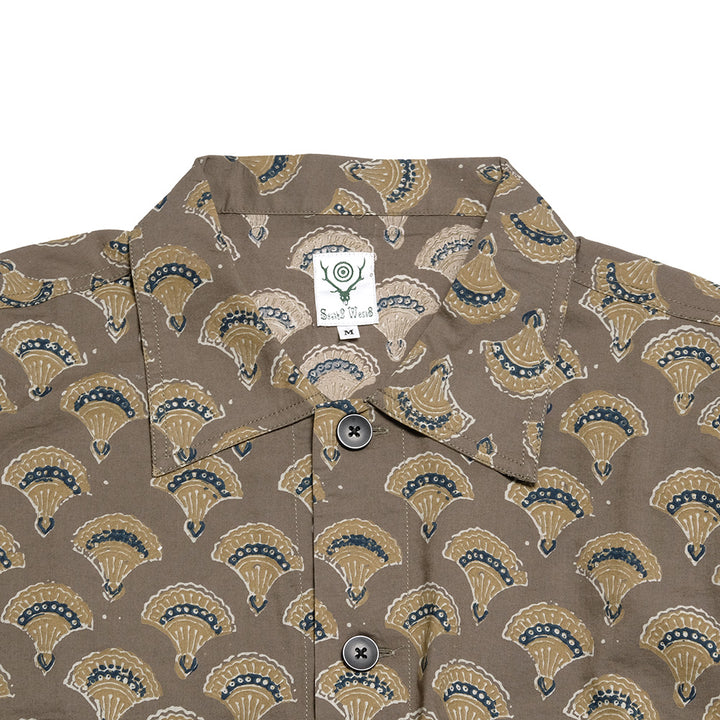 SOUTH2 WEST8 - Smokey Shirt - Cotton Cloth / Batik Printed - OT552
