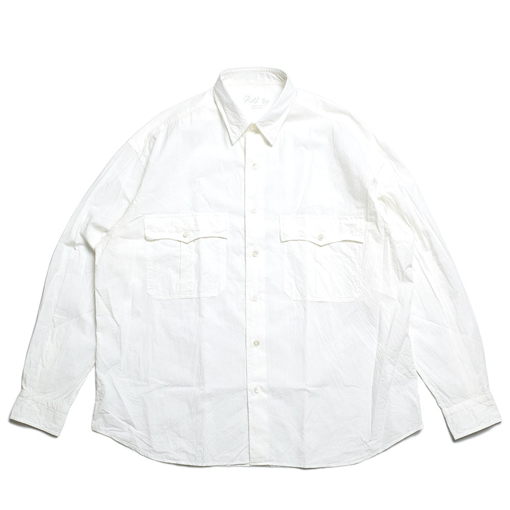 Porter Classic - ROLL UP STRIPE SHIRT - PC-016-3357-WHT – Sun