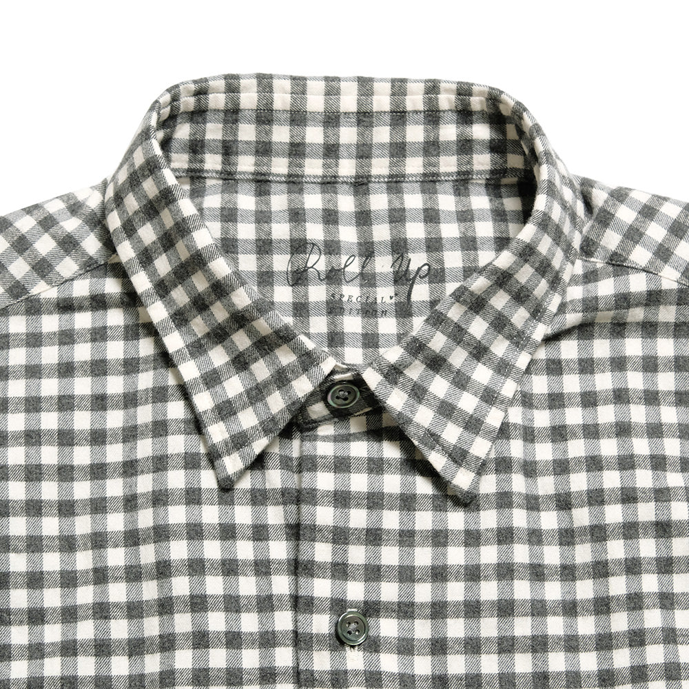 Porter Classic - ROLL UP FLANNEL GINGHAM CHECK SHIRT - PC-016-3684