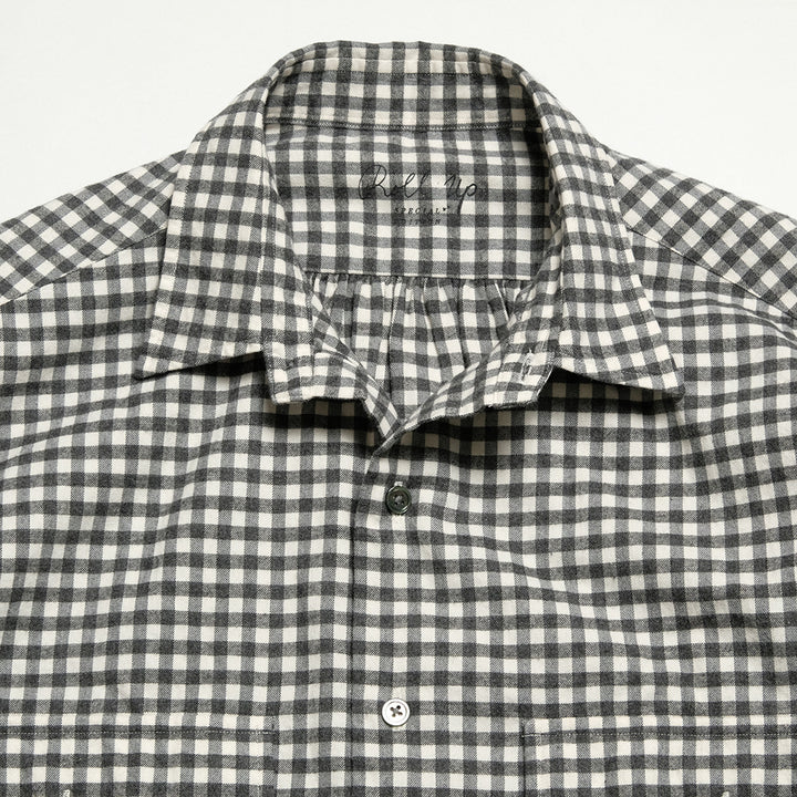 Porter Classic - ROLL UP FLANNEL GINGHAM CHECK SHIRT - PC-016-3684