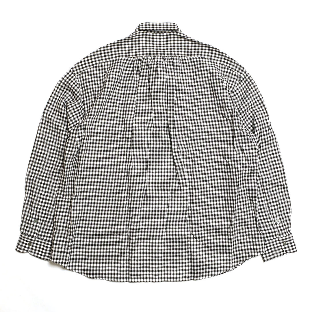 Porter Classic - ROLL UP LINEN GINGHAM CHECK SHIRT - PC-016-3978