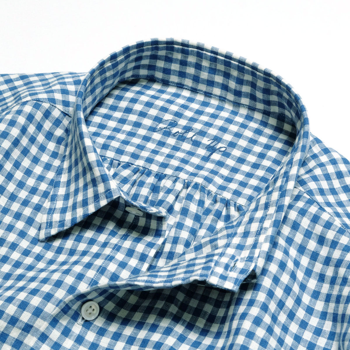 Porter Classic - ROLL UP LINEN GINGHAM CHECK SHIRT - PC-016-3978