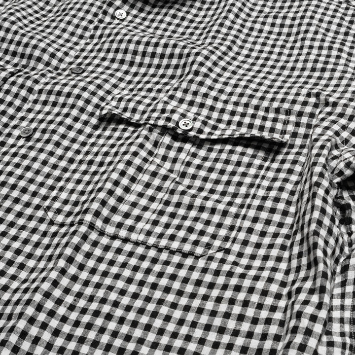 Porter Classic - ROLL UP LINEN GINGHAM CHECK SHIRT - PC-016-3978