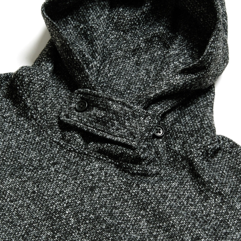 Engineered Garments - Long Sleeve Hoody -Wool Poly Melange Knit - PS073