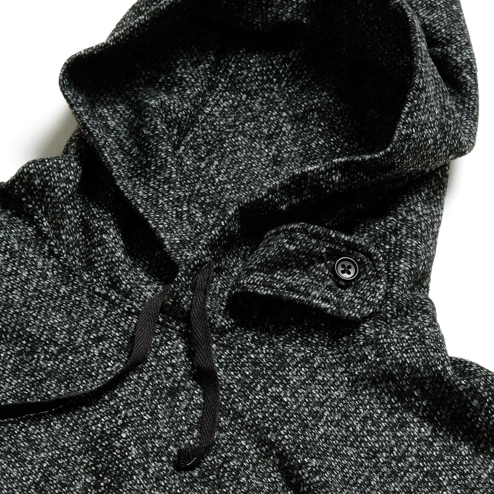 Engineered Garments - Long Sleeve Hoody -Wool Poly Melange Knit - PS073