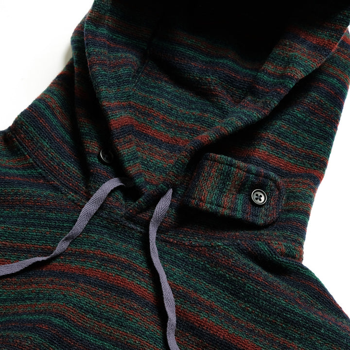 Engineered Garments - Long Sleeve Hoody - Fair Isle Stripe Sweater Knit - PS074