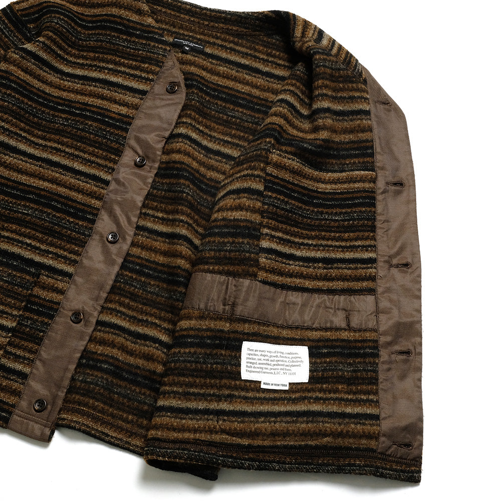 Engineered Garments - Knit Cardigan - Fair Isle Stripe Sweater Knit - PS091