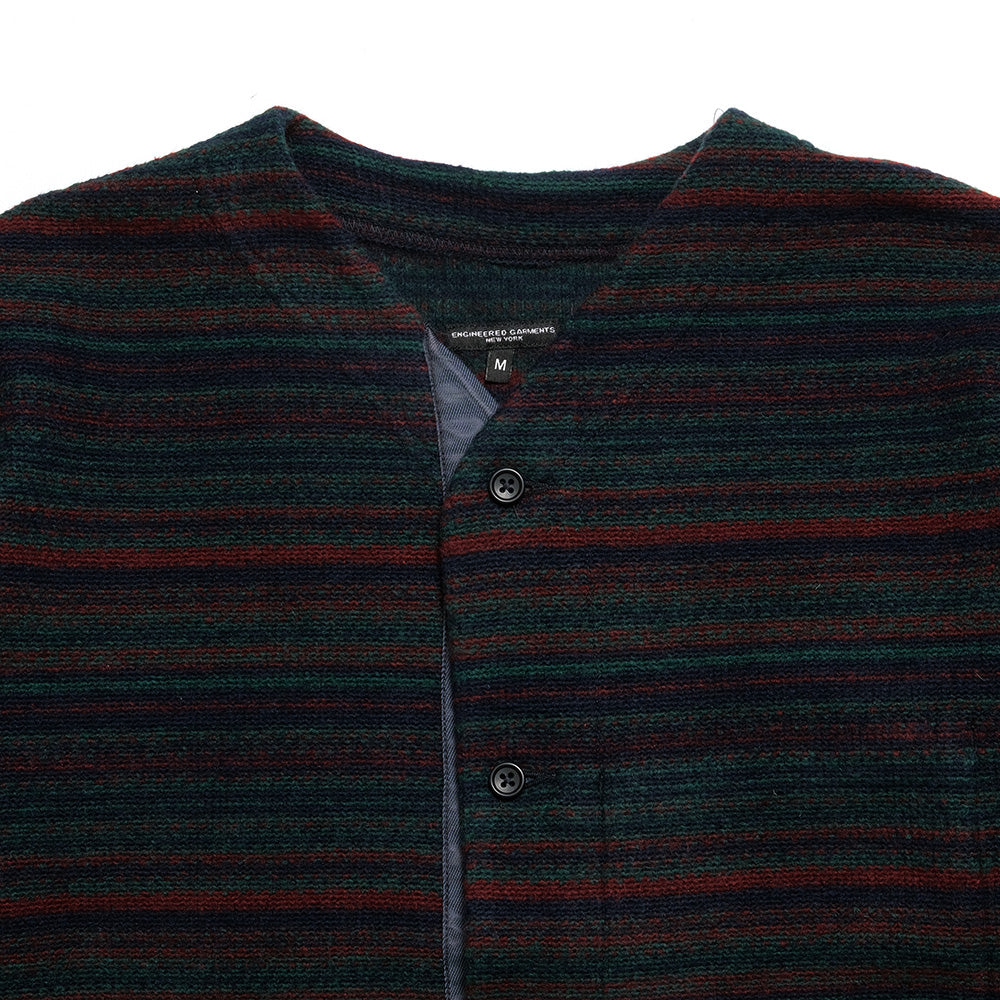 Engineered Garments - Knit Cardigan - Fair Isle Stripe Sweater Knit - PS091